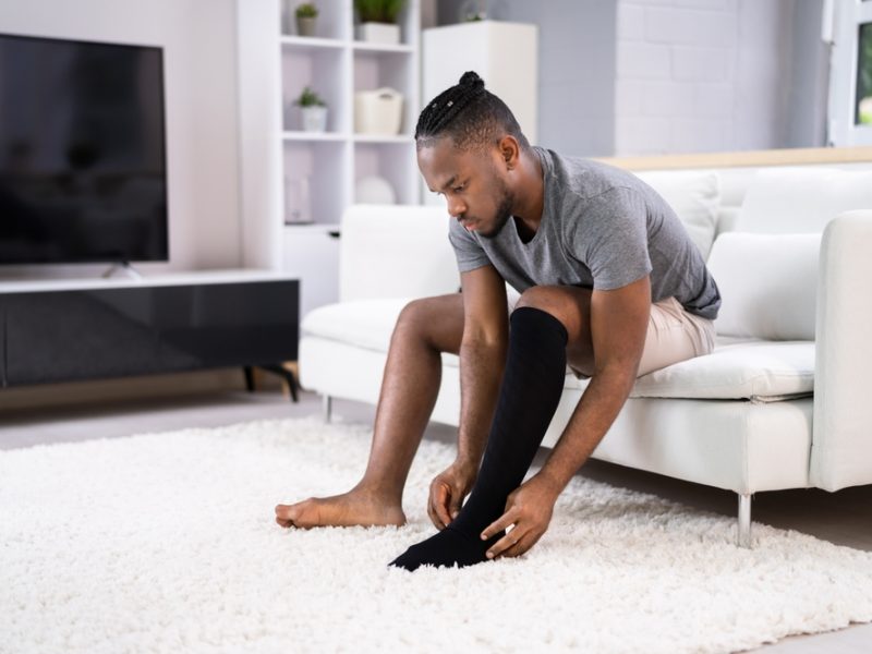 Val av stödstrumpor anpassade för långvarigt stående arbete